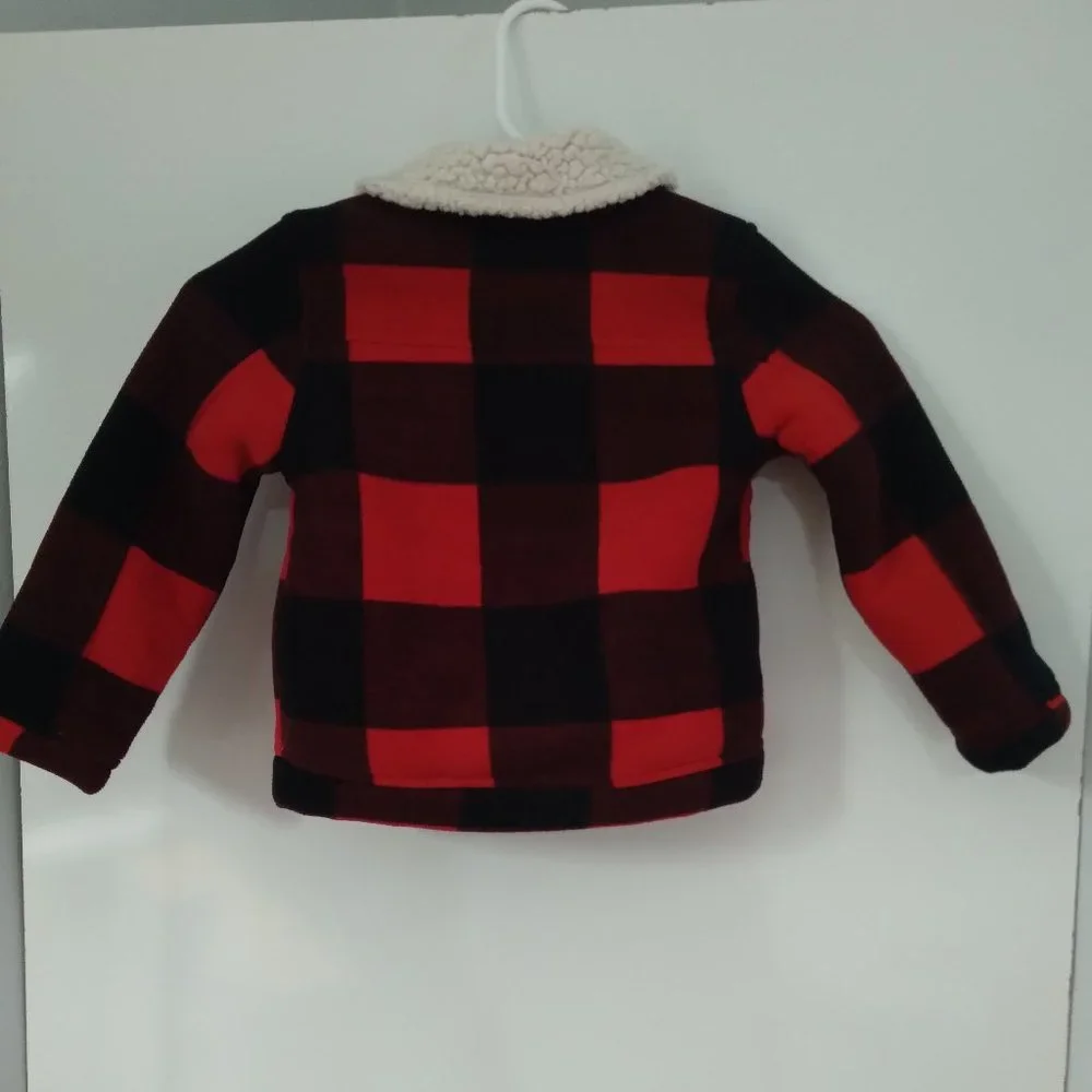 Old Navy Sherpa Lined Plaid Jacket